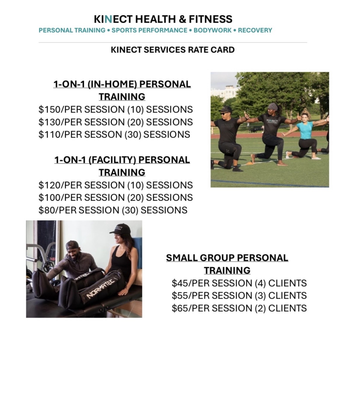 Kinect Health   Fitness, LLC | Personal Training, Massage Therapy and Sports Performance Training